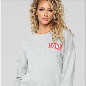 NWT FASHIONNOVA TRUST A FEW SWEATSHIRT